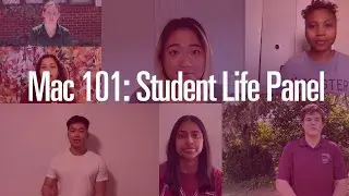 Screenshot of different students on the 2021 student panel for Mac101