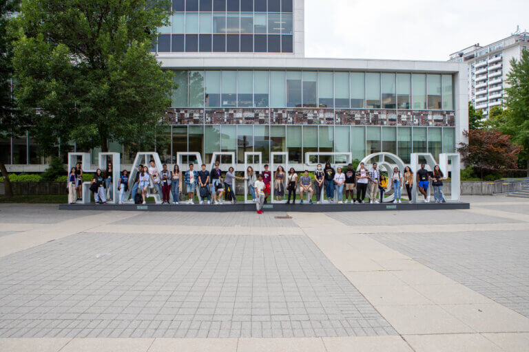 Ignite students at Hamilton sign
